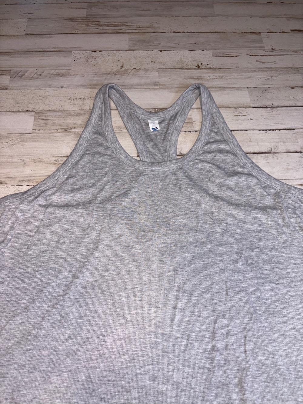 Old Navy Gray Ultralite Racerback Ribbed Tank Top Plus Size 3X - Picture 3 of 10